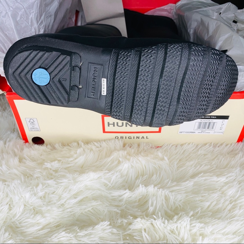 NWT Tall Hunter Rainboots 8 - Picture 4 of 6